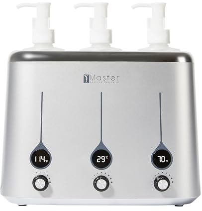 Master Three Bottle Massage Oil Warmer Lotion Warmer Dispenser Heated for Body Cream Heating Device for Massage Therapy & Personal Use- Quick Oil & Lotion Warmer Heats up