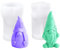 2 Stück Silikonform Kerze Weihnachtsmann, Silikonformen Gnome,Weihnachten Zwerg Kerze Formen,3D Wichtel Silikonform Zwerg,für DIY Weihnachts Halloween Geschenkdekoration