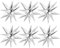 VIKY® 6 Stück Explosionsstern Luftballons Silber,22 Zoll 4D Folienballons,Hochzeitsdeko Heliumballon,Stern Party Deko Ballons für 70 80 90er Jahre Deko Disco Tanz Feve Theme,Geburtstag Party Karneval