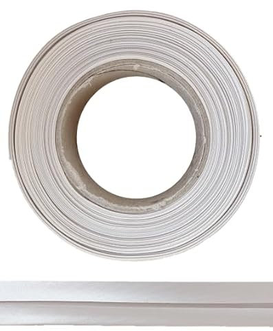 ME:NaMa Schrägband aus Polyester (Satin) - 10 m x 25 mm (gefalzt) - Hochwertiges Einfassband, Satinband, Schrägband - Ideal zum DIY-Nähen - In Belgien hergestellt, auf Einer Rolle (Beige)