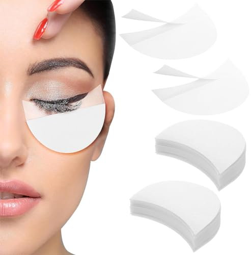 KSJEHW Lidschatten Protector Pads, 100 Stück Lidschattenschild, Patches Lidschatten Schablonen, für Make-up Verwenden, zur Verhinderung von Wimpernverlängerung, Tönung