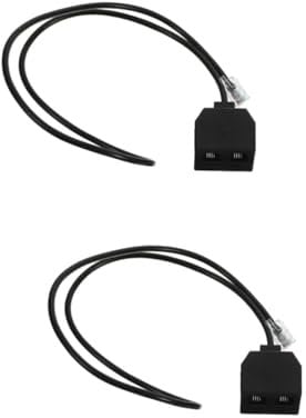 Uonlytech 2stücke Telefonadapter Pc Abnehmbarer Telefonleitungssplitter Kompatibel Mit Verschiedenen Telefonmodellen Und Schulungsmaschinen Langlebig Und Stilvoll Für Konferenzen Und