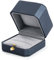 Oirlv Blau PU Leder Doppel Ring Box Aufbewahrungsbox Geschenk Box für Antrag, Verlobung, Hochzeiten, Geburtstag und Jahrestag