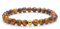 Echtes Tigerauge Edelstein Armband mit 6mm Perlen - verschiedene Längen - Heilstein Schutzstein Talisman Glücksbringer Geschenk (Tigerauge, 20CM)