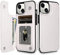 Coolden Handyhülle für iPhone 15 Hülle Case Premium Klappbar Leder Hülle mit Kartenfach Ständer Magnetische Flip Case Cover Spange Stoßfeste Schutzhülle Brieftasche Hülle für iPhone 15 6,2 Weiß