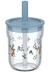 Mepal - Kinderbecher mit Strohhalm Mio Little Dutch - Flexibler Deckel mit insektensicherem Strohhalm - Geeignet für alle Arten von Flüssigkeiten - Verschüttet nicht - 250 ml - Forest Friends