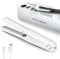 Mini Lisseur Sans Fil, Lisseur Boucleur Cheveux 2 en 1, Mini Hair Straightener, Lisser Sans Fil avec Câble de Chargement USB, Fer à Lisser et Boucler 2 en 1 Rechargeable, Lisser de Voyage 4000 mAh