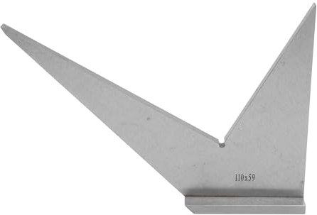 Maschinistenwinkel, 30 45 90 120 Grad Maschinistenwinkel mit Sockel, Kohlenstoffstahl 45 Grad Gehrungswinkel DIN 875/2 Standard Winkel Lineal für Werkstückmessung, 110x59mm