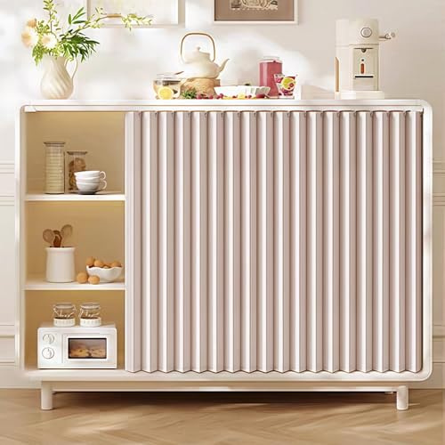 woxefo Staubdichte VorhäNge für Offenes Regal Leinenmaterial Wasserdicht, sonnenbeständig,SchimmelresistentMit Gleitschiene Geeignet für Schränke Garderoben(Apricot,80cm*140cm)