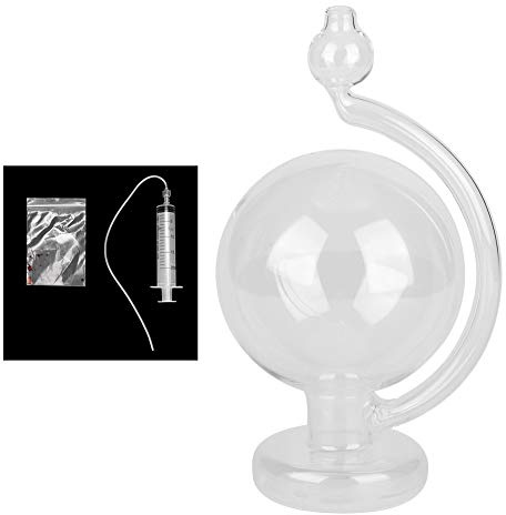 ANKROYU Previsioni meteorologiche Bottiglia di vetro Innovativo predittore meteorologico Barometro Decorazione della casa Vetro blu 15 cm 5,9 pollici
