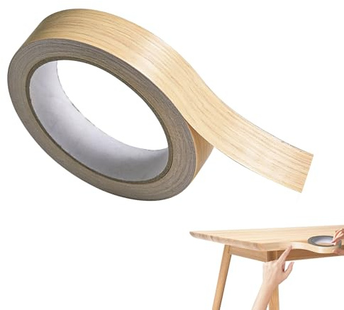 Manyugo 1 Roll 5cm*10m Worktop Edging Strip Wood Veneer, Beige