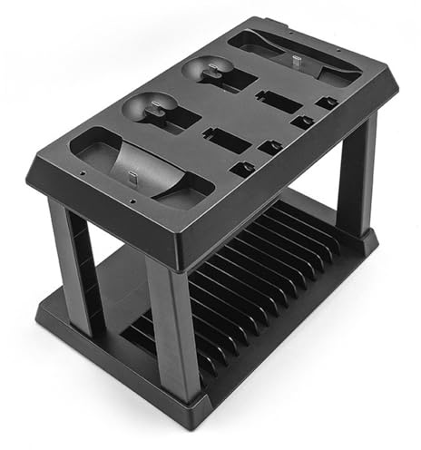 Gaming Accessory Storage Holder Rack Controller Fast Charging Dock Station Built-in Disc Organiser Game Console Organiser
