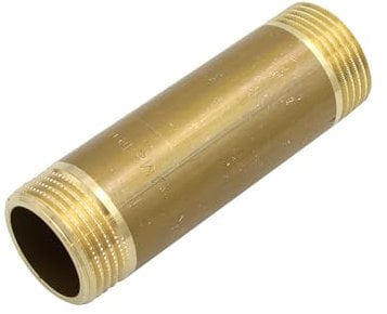 Stabilo-Sanitaer Messing Rohrdoppelnippel 1 Zoll x 100 mm DN25 Rohrnippel Langnippel Gewindefitting Fitting