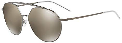 Emporio Armani Herren 0EA2070 Sonnenbrille, Mehrfarbig (Matte Gunmetal), 59