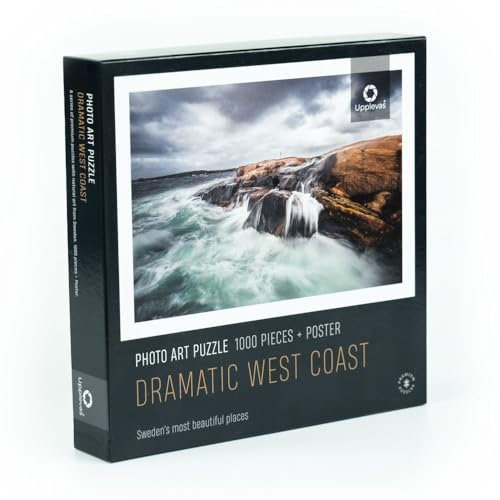 Upplevas Dramatische Westküste Schweden, Puzzles, Premium 1000 Teile, Smögen Bohuslän, Herausfordernde Puzzle für Erwachsene, Schweden Puzzles, Puzzle Schweden, Fotografie Puzzles, Foto-Puzzles
