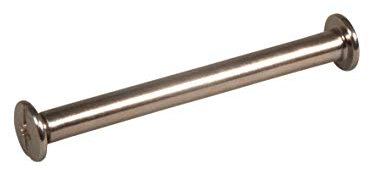Rayher 25169606 Metallstift mit Schraube, Silber, 5,2cm, SB-Btl 4Stück