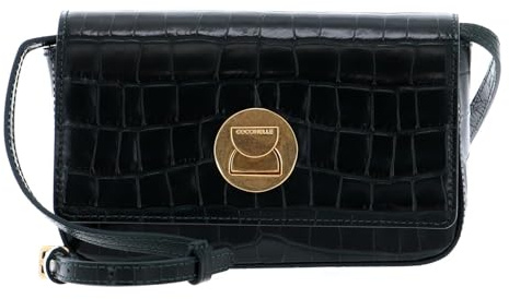 Coccinelle Leder Umhängetasche Clutch Mini Bag Flap Crossoverbag Mallard Green grün