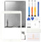 Sostituzione dello Schermo per iPad 5 2017 9.7 A1822 A1823 (Non per Air 1) Display LCD Touch Digitizer Matrix Kit di Parti di Riparazione con Pulsante Home & Strumenti & Protezione Schermo (Bianco)