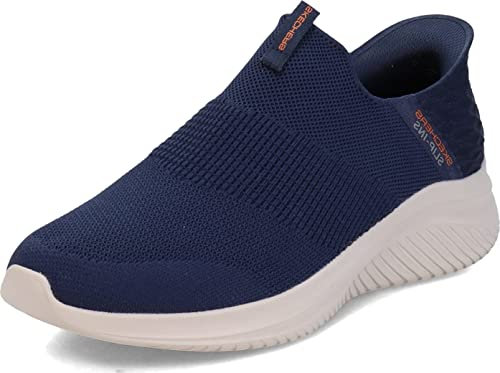 Skechers Ultra Flex 3.0 Smooth Step, Zapatillas Hombre, Navy Knit Trim, 41 EU