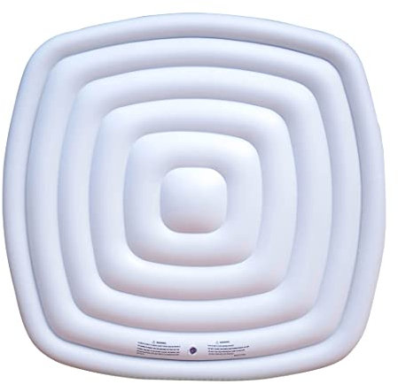 Miweba MSpa aufblasbare Abdeckung B0301976/B0303532 für Whirlpools - Alpine Delight D-AL04 - Alpine M-009 - Quadratisch - Universal - Whirlpool Zubehör (Quadratisch 126x126 cm)