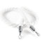 Kerafactum Seil Absperrband Tau mit Karabiner Haken Absperrkordel Kordel zur Absperrung extra dickes Absperrseil Band als Deko Handlaufseil bzw. Handlauf geeignet Ø 32 mm 150 cm weiss silber