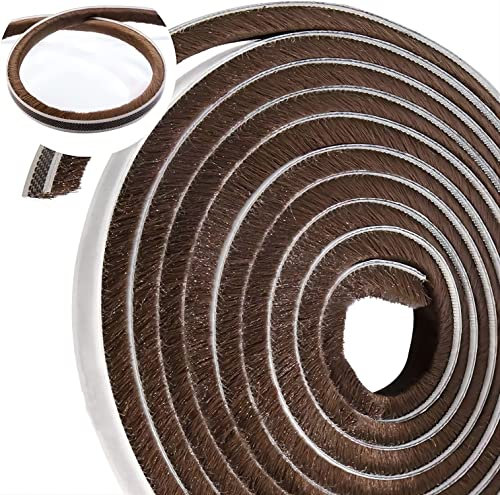 Burletes para Ventanas Correderas,Junta de Cepillo Autoadhesiva Burlete Cepillo Puerta Sellado de Cepillo Para Puerta Ventana para Puertas Correderas,Ventanas y Guardarropa