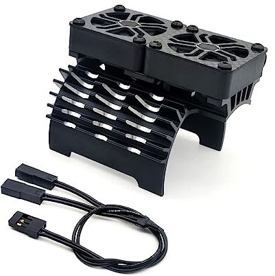 MACHSWON Motor sin escobillas de 8.4 V 27000 rpm, ventiladores de refrigeración de aluminio doble, refrigeración rápida para motor sin escobillas de 1/8, 40 mm, 42 mm, color rojo