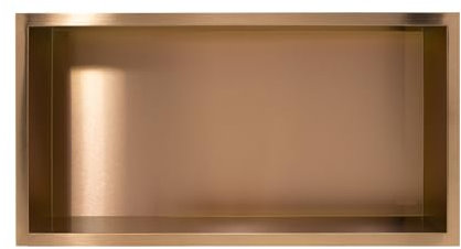 BALNEO Wall-Box ONE Niche de Douche Inox Cuivre 60x30x10cm Niche de Douche Murale, Installation Flexible, Cuivre, Etanche, Niche Pour Ustensiles de Salle de Bain, Sans Carrelage