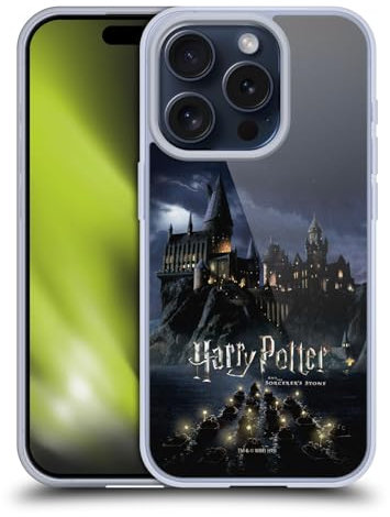 Head Case Designs Offizielle Harry Potter Burg Sorcerer's Stone II Soft Gel Handyhülle Hülle kompatibel mit Apple iPhone 15 Pro