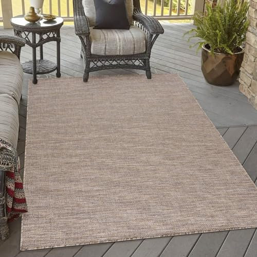 Mazovia Outdoor Teppich - Innen und Aussenbereich - Blau 200 x 200 cm