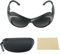 Granvoo Rotlicht-Schutzbrille, Laserschutzbrille, UV Schutzbrille Solarium, Infrarot Schutzbrille, IPL Schutzbrille, ink.Brillenetui und Brillenputztuch, für Bräunungsbrillen, blockierende Laser