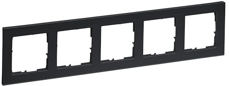 LEGRAND, SEANO+ 5-fach Rahmen, halogenfreies Thermoplast, nachhaltige Produktion und Verpackung, Farbe: Anthrazit lackiert, 765485