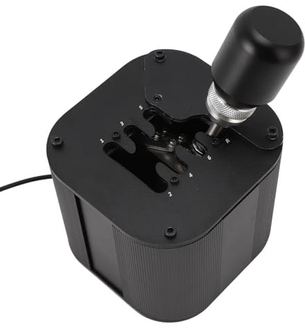 USB Simulator Schalthebel, Plug and Play PC Rennschalthebel für G29 G27 G25 G920, Bequemer Griff, Aluminiumlegierungsmaterial, für WRC-, EST- und LFS Spiele