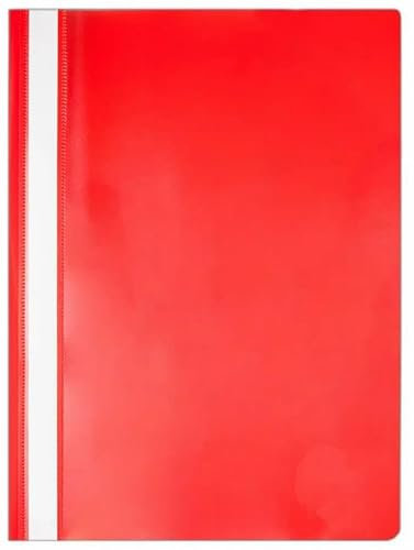 Papiertiger Schnellhefter PP für Schule und Büro (Standard, Rot, 100er Pack)