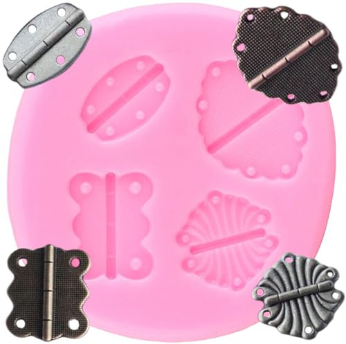 XMOLDNMS Moule en silicone à charnière - Outils à main - Moules à fondant pour décoration de gâteaux, cupcakes, bonbons, chocolat, argile polymère