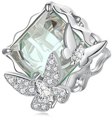 925 Sterling Silber Zauberer von Oz Schmetterlings anhänger für Pandora Armbänder und Halsketten, Geschenk für Freundin und Mutter
