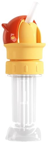 Flaschenverschluss-Adapter zum Trinken, Silikon-Wasserflaschenadapter mit Strohhalm, Trinkflaschenverschlüsse für die meisten Standardflaschen, Flaschenaufsätze für Kinder
