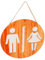 PRETYZOOM Toilettenschild Aus Holz Für Damen Und Herren Rustikales Wanddekor Toilettenschilder Zum Aufhängen Einfache Installation Schild Für Wc