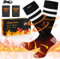 6000mAh Beheizbare Socken, 2024 Neueste Beheizte Socken Damen Herren,4 Heizstufen Wiederaufladbare Elektrisch Heated Socks, Heizsocken mit Akku für Skifahren, Outdoor, Camping, Angeln, Wandern