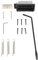 Tremolo-Gitarrenbrücke, 52,5 Mm, Zinklegierung, Vintage-Tremolo-Brücke, Ersatz für E-Gitarrenbrücke mit Stange (BLACK)
