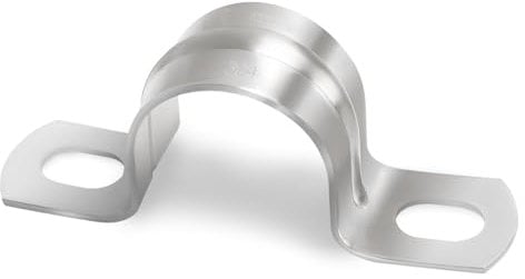 12 pezzi Morsetti per Tubi, Jyeelen Ø 25 mm Collari Per Tubi acciaio inox 304 U fascetta stringitubo per fissare condutture, cavi, gasdotti e tubi di drenaggio