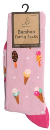 Bartleby Ladies Funky Bamboo Socks Ice Creams Size 4-7