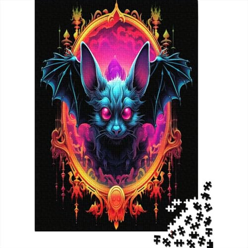 Bat 1,000 Piece Puzzle For Adults | Jigsaw Puzzle with Premium & Durable Pieces with Precise Interlocking Design for Stress Relief 1000pcs (75x50cm)