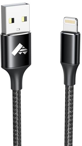 Aioneus Câble iPhone Chargeur iPhone 1M Certifié MFi Cable Lightning USB Cable iPhone Nylon Tressé Fil Chargeur iPhone Rapide Cordon pour iPhone 11 12 13 14 Pro XS Max XR 8 Plus 7 6s 6 Se iPad