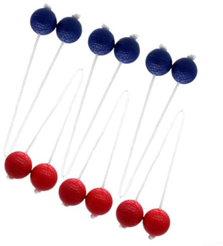 Great for Kids and Adults Ladder Ball For Toss Game with 6pcs Bolas Set (black+white)