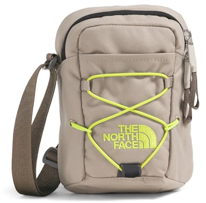 THE NORTH FACE Jester Cross Body Bag - PFAS Free, Mushroom Grey/Mocha Brown, One Size, Jester Crossbody Bag - Water-repellent Sling Bag, Multiple Carry Options, Adjustable, Bungee Support