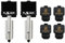 RugooSpink 2 pezzi da 0,4 mm temperato Hotend per Bambu Lab H2D Combo Hot End Extruder Hotend con extra 2 custodie in silicone Assembly testina di stampa di ricambio per stampanti 3D H2D/A1/A1 Mini