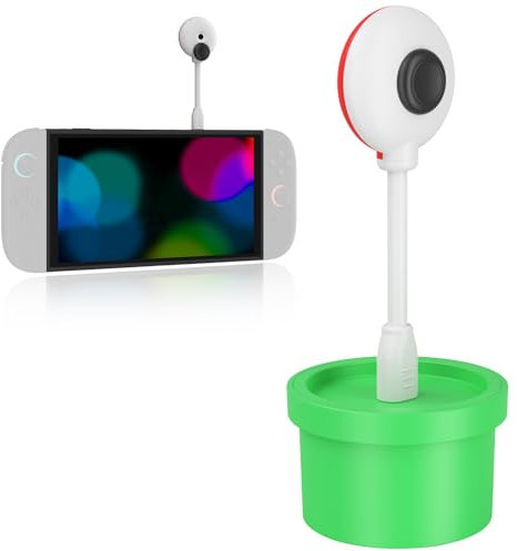 Switch 2 Kamera- Pflanzenform, Piug and Play, 720p Video-Chat mit Privatsphäre-Schieber, TV/Desktop Modus, Kamera Zubehör für Nintendo Switch 2(2025)