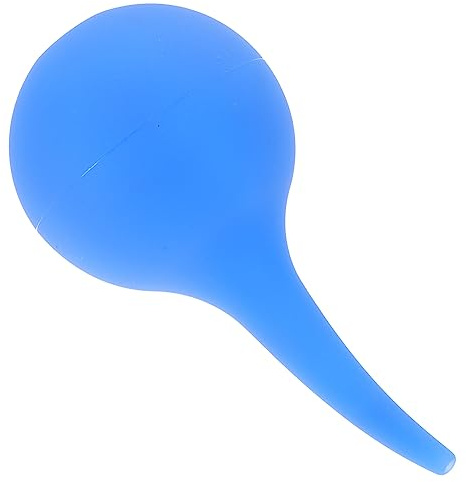 MUCKLILY Blauer Gummiball zur Ohrreinigung 75ml mit Sicherem Griff und Besserer Kontrolle für Sanfte Reinigung und Ohrenschmalzentfernung bei Babys und Kindern