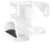 Zeroupshop 2 in 1 Under Desk Cup Holder With Headphone Hanger Adjustable Clamp Mount Drink Bottle Organizer For Office Gaming Table Desktop Storage(White)